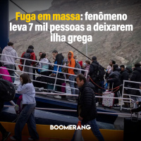 T14E3 - Fuga em massa: fenômeno leva 7 mil pessoas a deixarem ilha grega